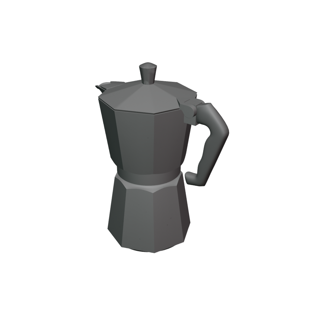 Italian Moka Espresso Coffee Maker 3D Model