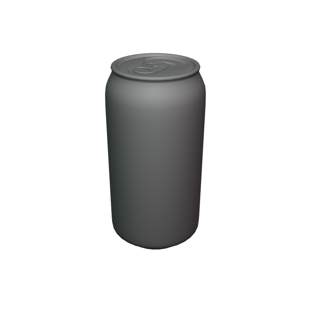 Commercial Beverage Yellow Soda Can 3D Model