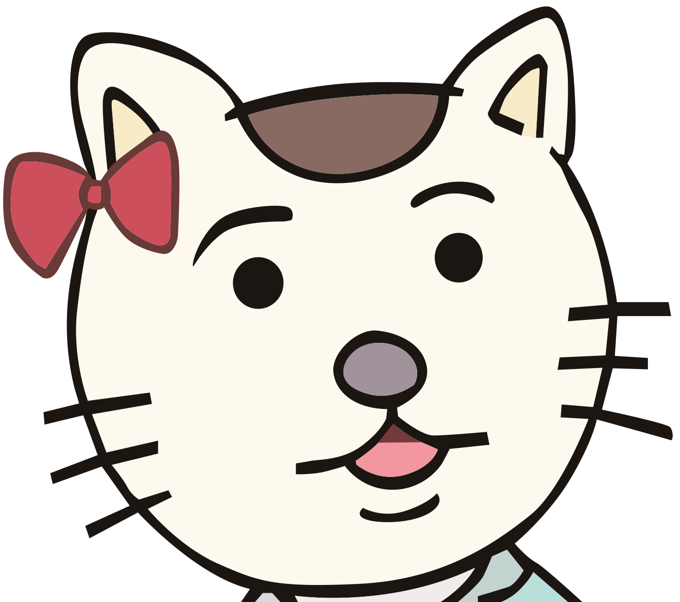 Nekomi Anime Character Vector Art